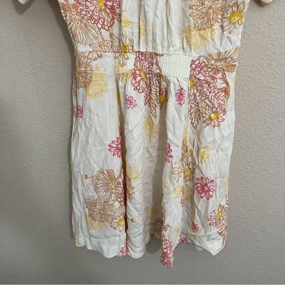 Free People Hawaii Combo Casual Mini Dress Cream Yellow XS - Picture 14 of 16
